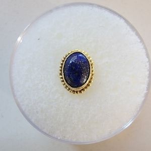 Oracle Body Jewelry Lapis Threadless End Yellow Gold